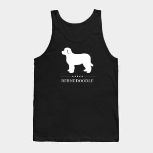 Bernedoodle White Silhouette Tank Top